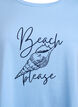T-shirt med rund hals og A-facon, Bl&aring;, Packshot image number 2