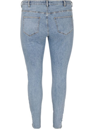 Cropped Amy jeans med sløjfer, Light blue, Packshot image number 1