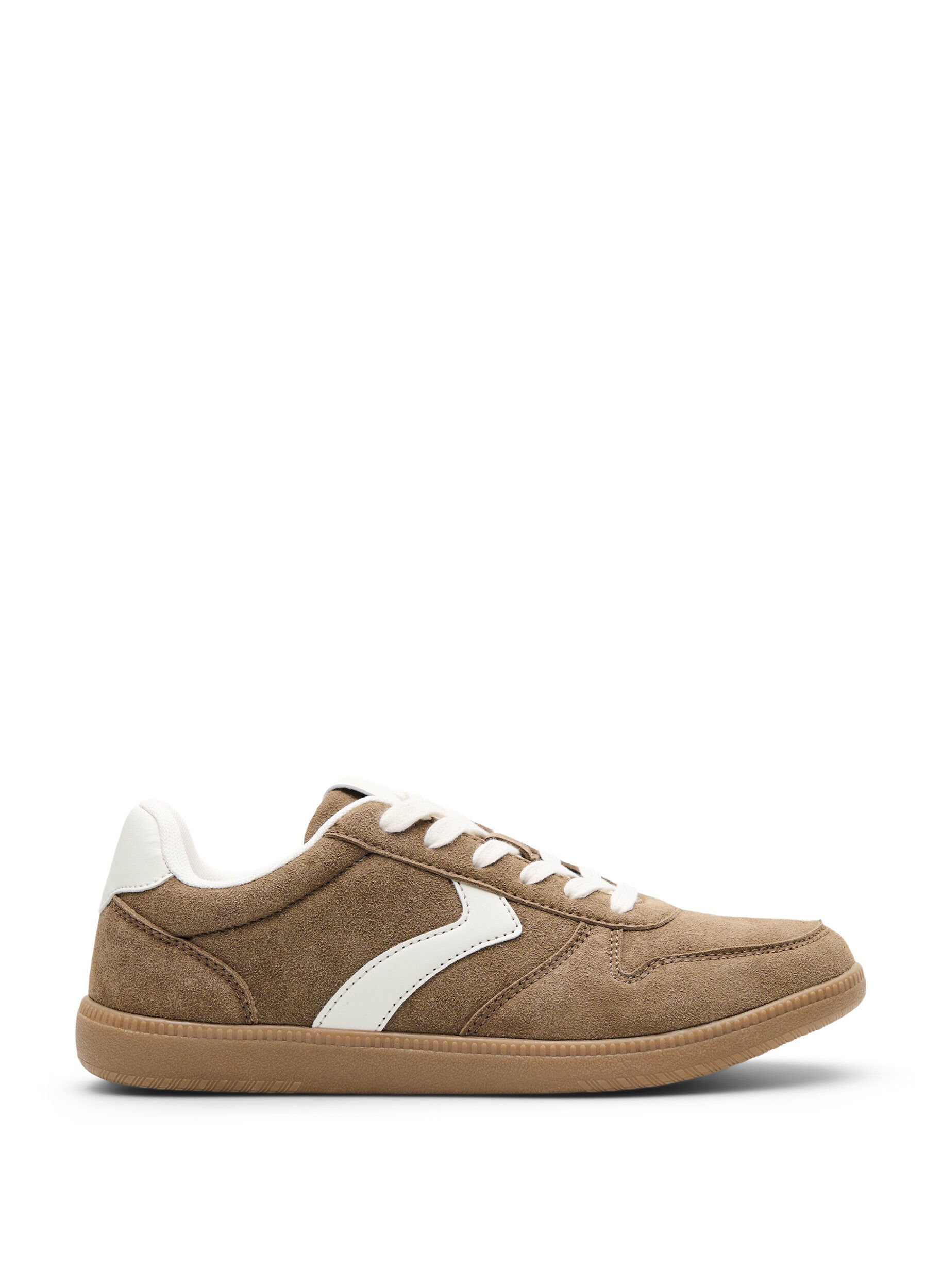 Sneakers i imiteret ruskind