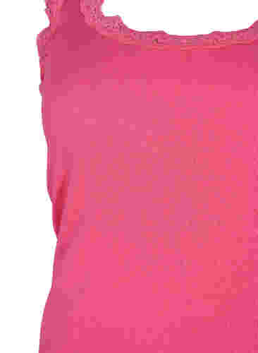 Top med blondekant, Hot Pink, Packshot image number 2