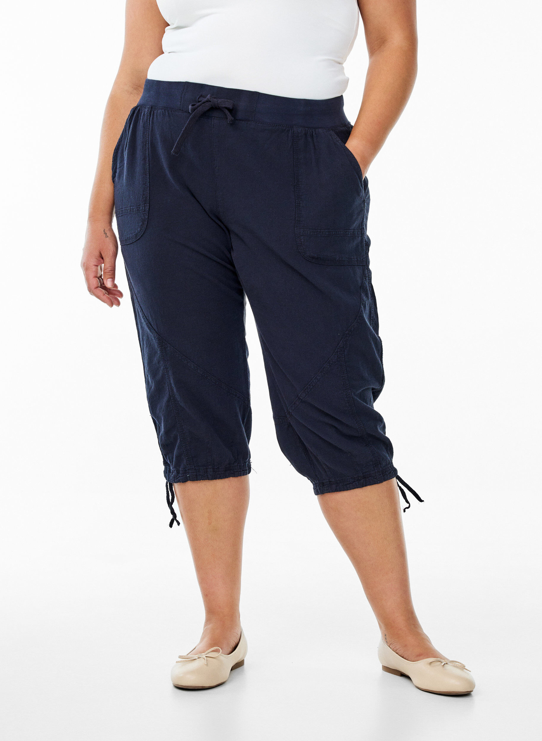 ZizziKnickers i bomuld, Bl&aring;, Model image number 2
