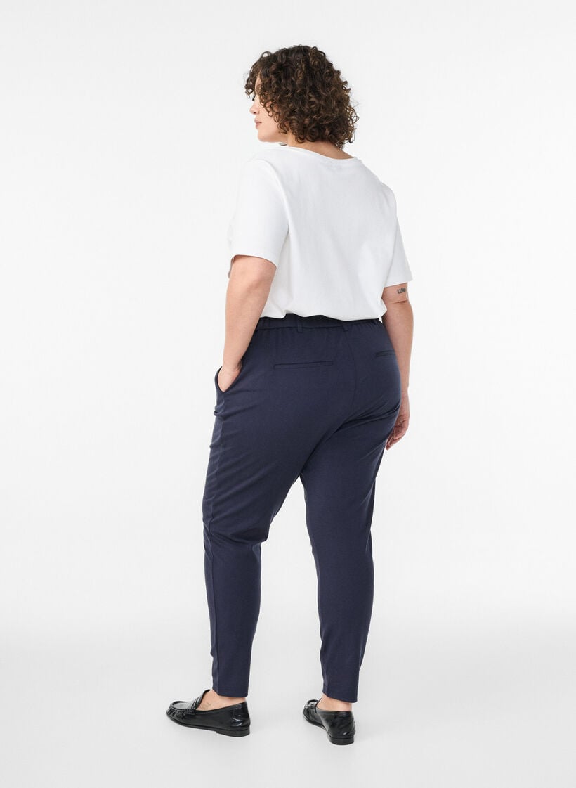 Cropped Maddison bukser, Bl&aring;, Model image number 1