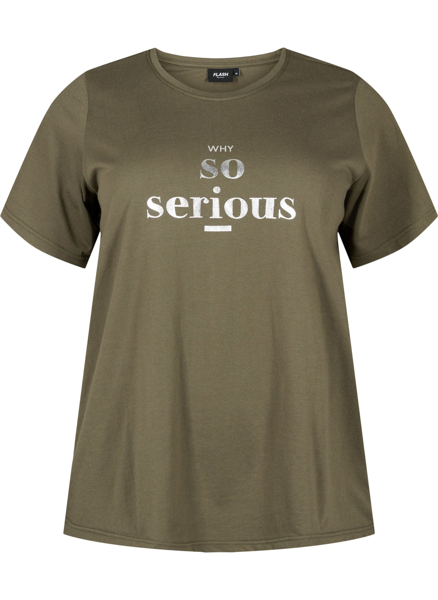 Zizzi FLASH - T-shirt med motiv, Ivy Green, Packshot image number 0