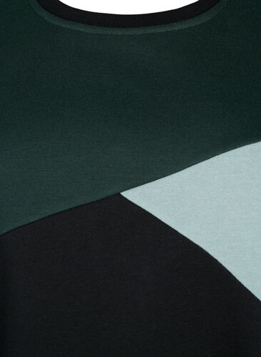 Lang sweatshirt med colorblock, Scarab Color Block, Packshot image number 2
