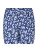 Blomstrede natshorts i bomuld, V. Indigo Flower AOP, Packshot image number 0