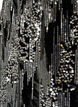 Kort nederdel med pailletter, Sort, Packshot image number 2