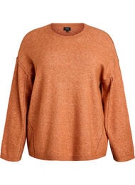 L&oslash;s striktr&oslash;je med markante syninger, Orange