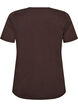 T-shirt med motiv, Brun, Packshot image number 1