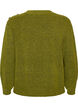 Strikbluse med knapdetalje, Gr&oslash;n, Packshot image number 1
