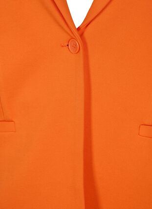 Enkel blazer med knaplukning, Mandarin Orange, Packshot image number 2
