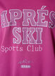Sweatshirt med tekstprint, Lilla, Packshot image number 2