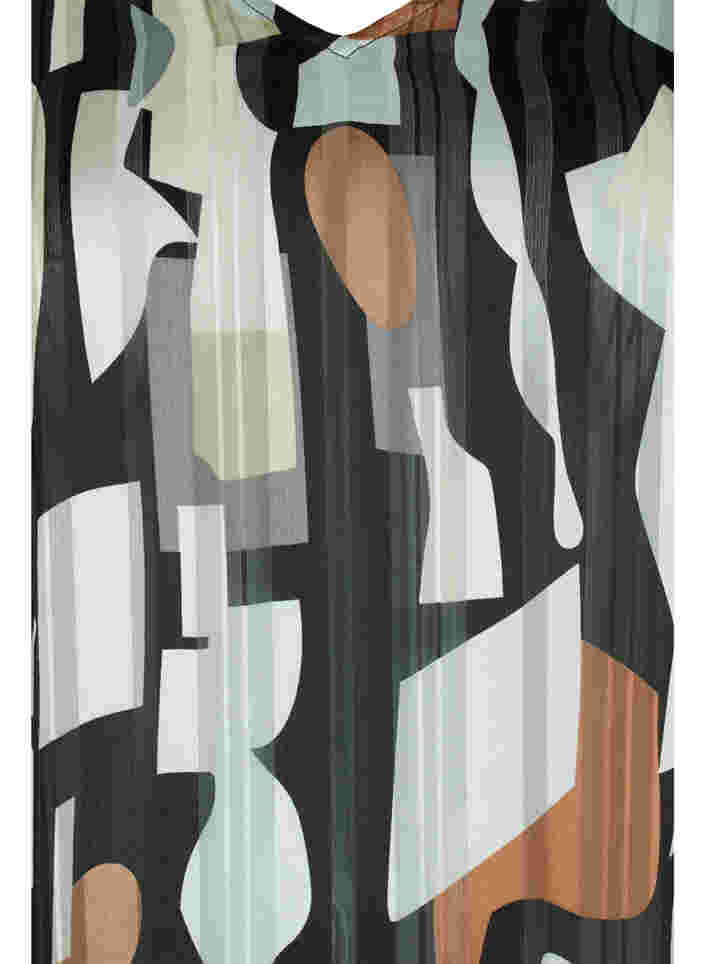 Printet tunika med smock, Graphic AOP, Packshot image number 2