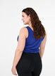 Ensfarvet basis top i bomuld, Bl&aring;, Model image number 2
