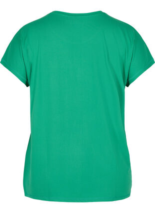 Ensfarvet trænings t-shirt, Jolly Green, Packshot image number 1