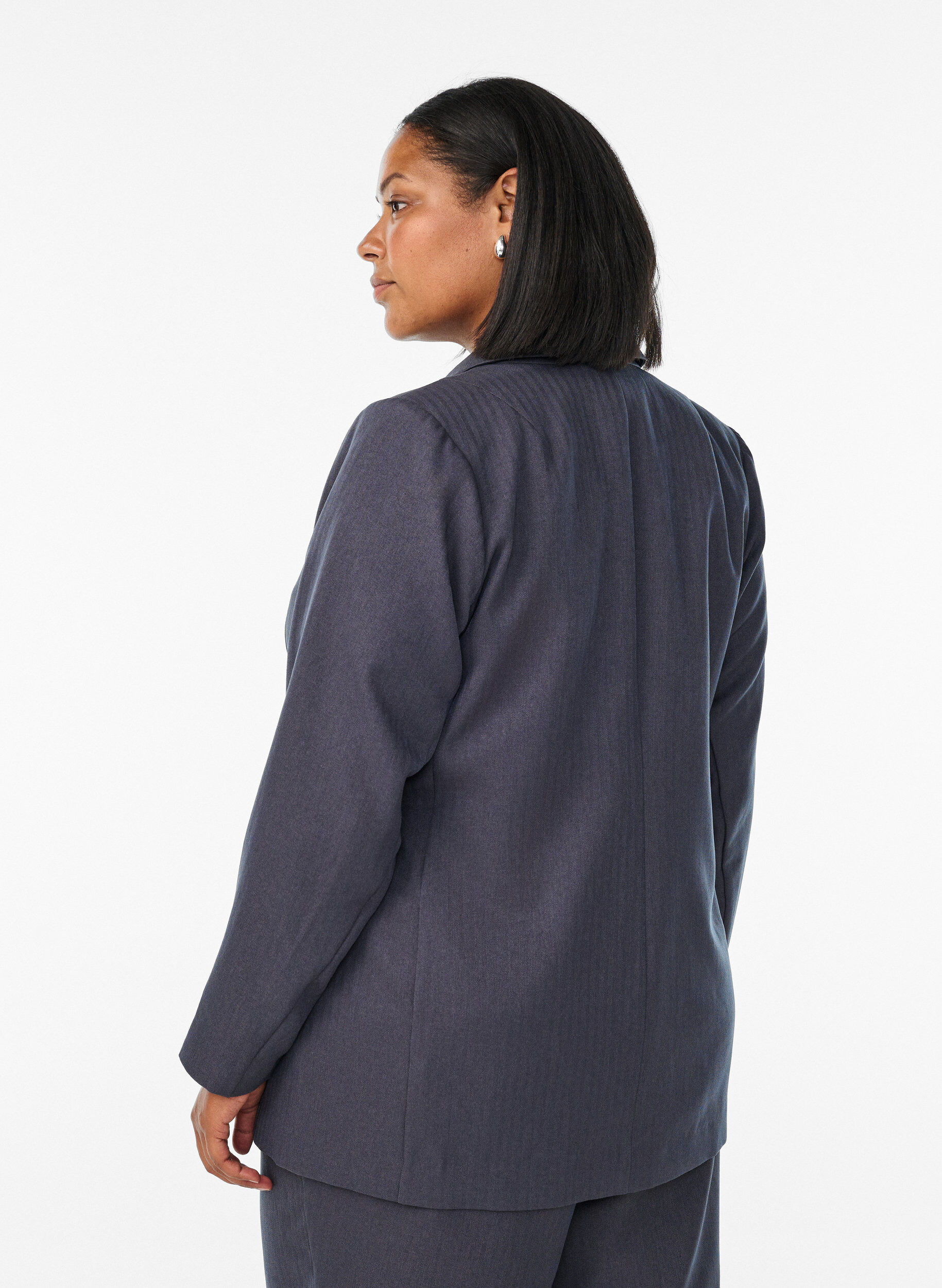 ZizziKlassisk blazer med lommer, Gr&aring;, Model image number 2