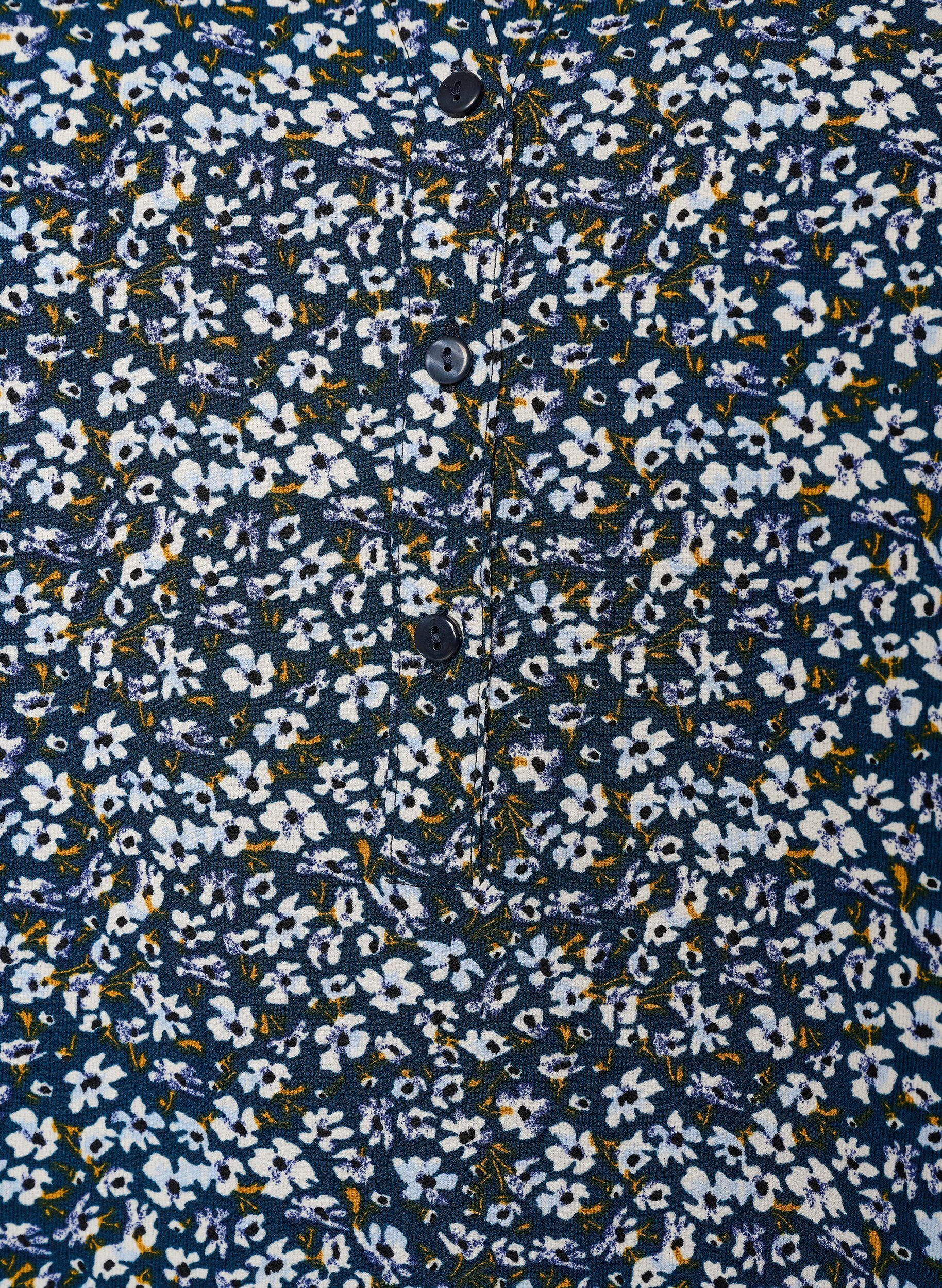 ZizziBluse med korte &aelig;rmer og v-udsk&aelig;ring , Bl&aring;, Packshot image number 2