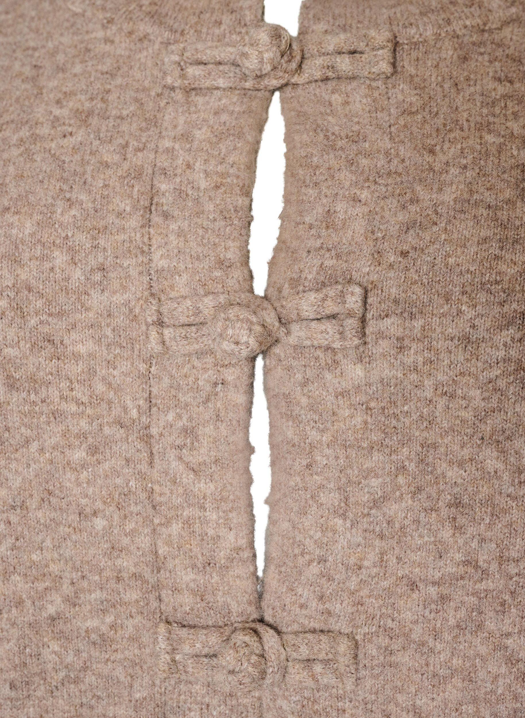 ZizziCardigan med knudelukninger, Beige, Packshot image number 2
