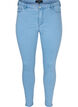 Cropped Amy jeans med lynl&aring;sdetalje, Bl&aring;, Packshot image number 0