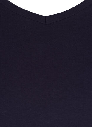 Basis t-shirt med v-hals, Night Sky, Packshot image number 2