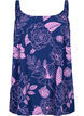 FLASH - Top med print, Medieval Blue Flower, Packshot image number 0