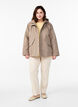 Kort for&aring;rsjakke med aftagelig h&aelig;tte, Beige, Model image number 1