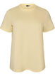 Basis t-shirt i bomuld med rund hals , Gul, Packshot image number 0