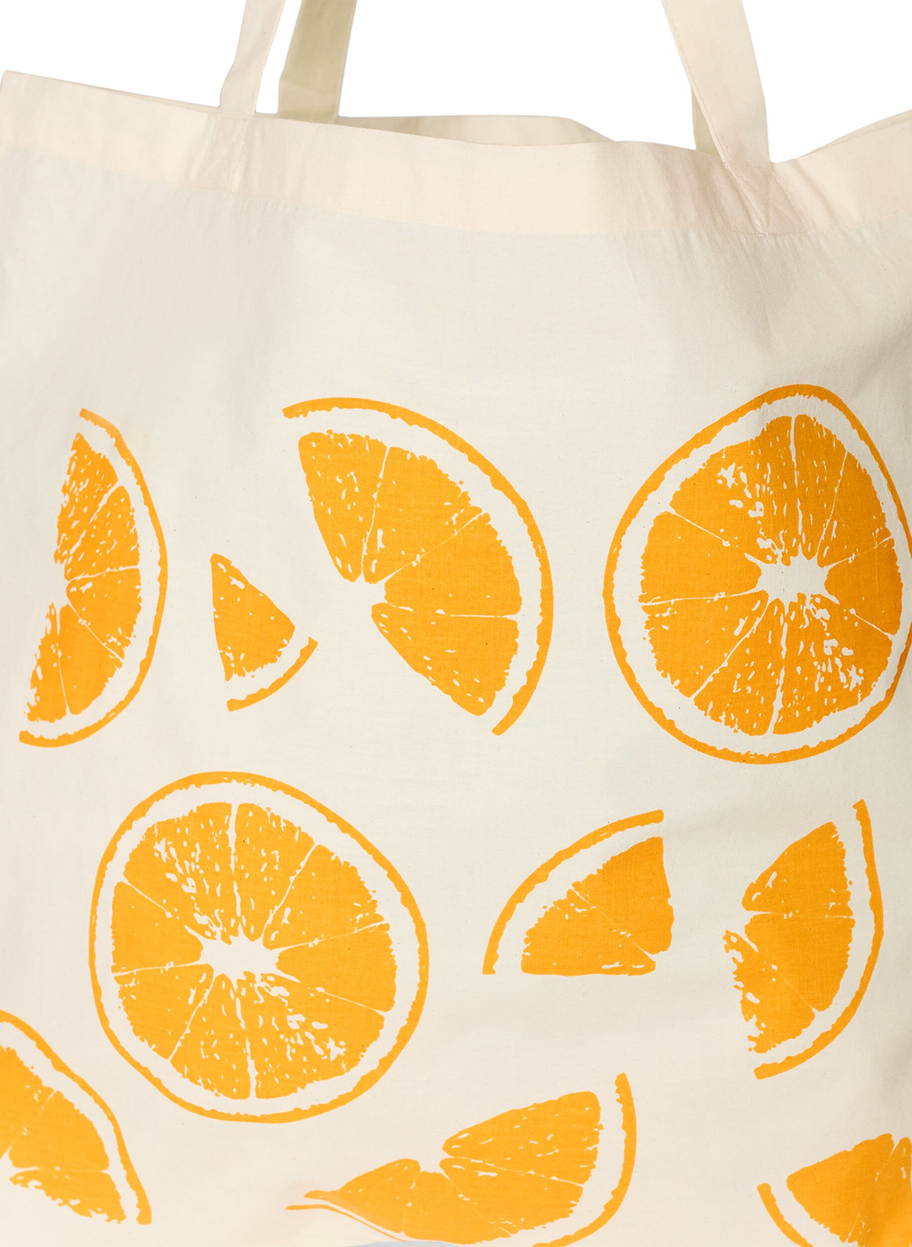 ZizziTotebag med print, Orange, Packshot image number 2
