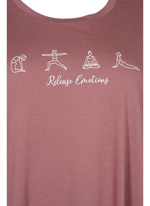 Oversize nat t-shirt i økologisk bomuld, Rose Brown W. Relax , Packshot image number 2