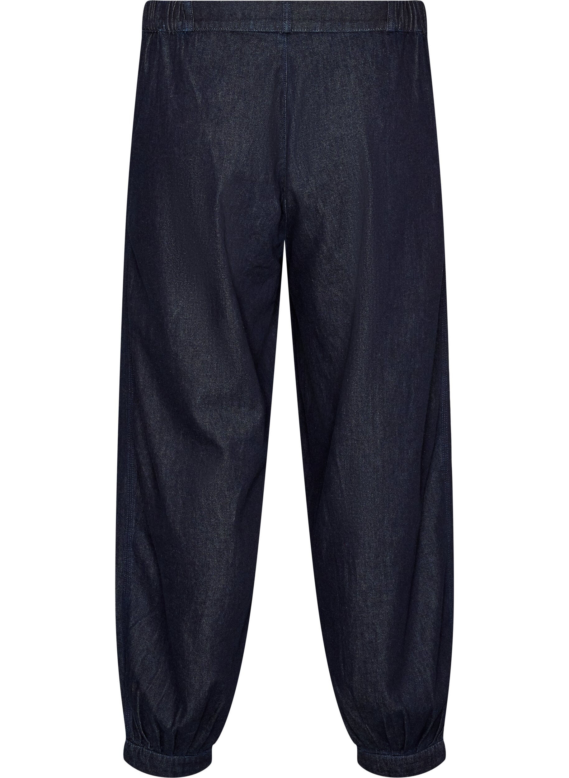 ZizziBalloon jeans med h&oslash;j talje, Bl&aring;, Packshot image number 1