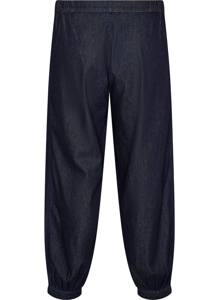 Balloon jeans med h&oslash;j talje, Bl&aring;, Packshot image number 1