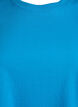 Basis t-shirt i bomuld med rund hals , Bl&aring;, Packshot image number 2