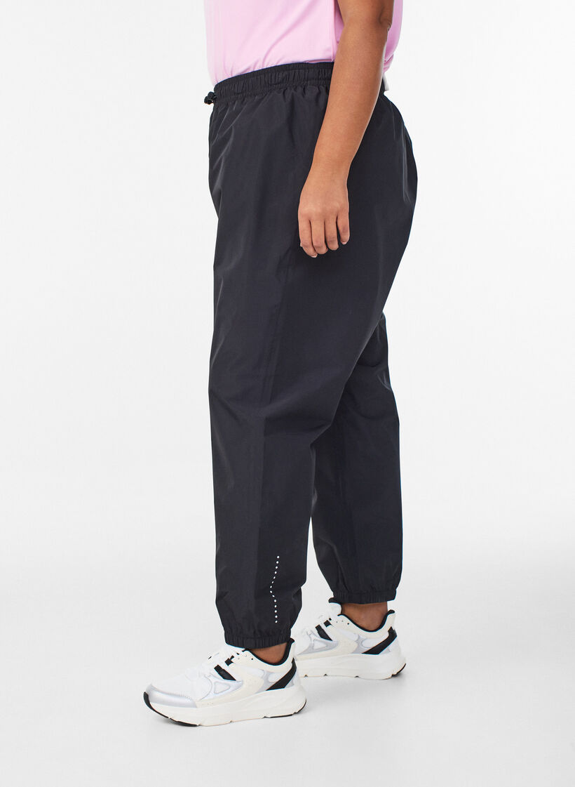 Regnbukser med refleksdetalje, Sort, Model image number 0