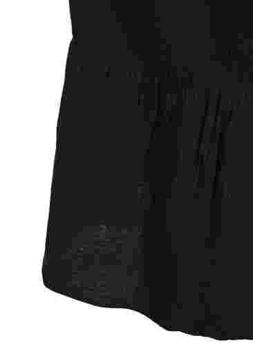 Lang strandkjole i bomuld, Black, Packshot image number 3