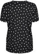 FLASH - Printet t-shirt med v-hals, Black Dot, Packshot image number 1