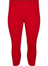 Basis 3/4 leggings i viskose, R&oslash;d