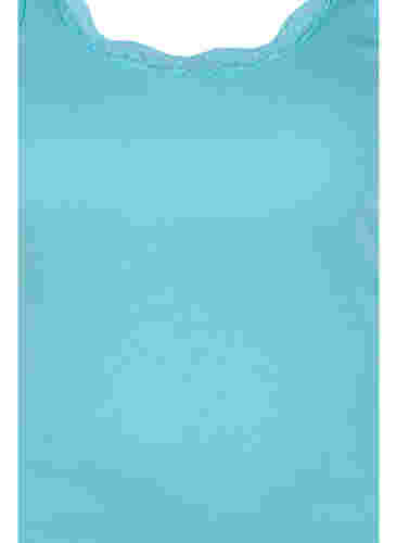 Top med blondekant, Aqua Sea, Packshot image number 2