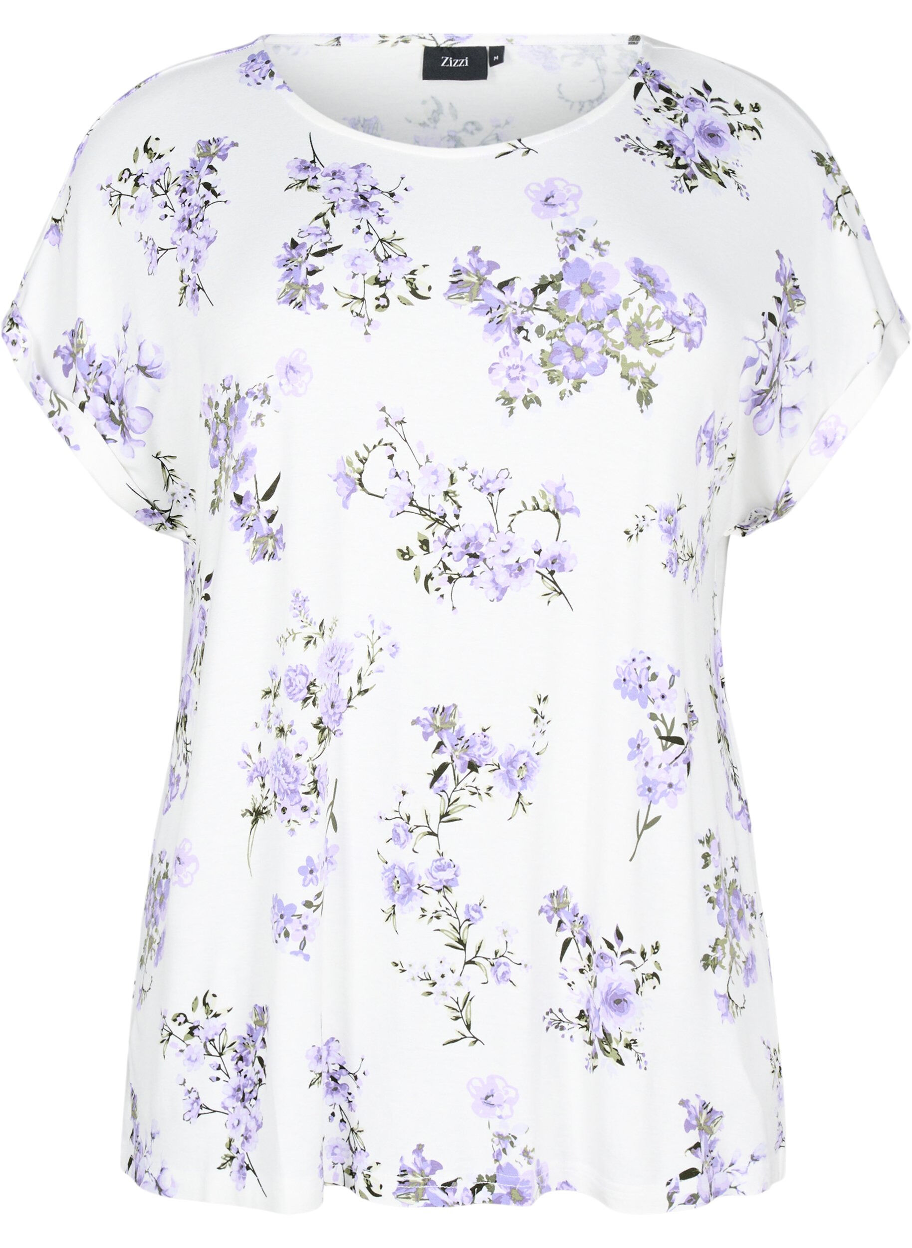 T-shirt med blomsterprint