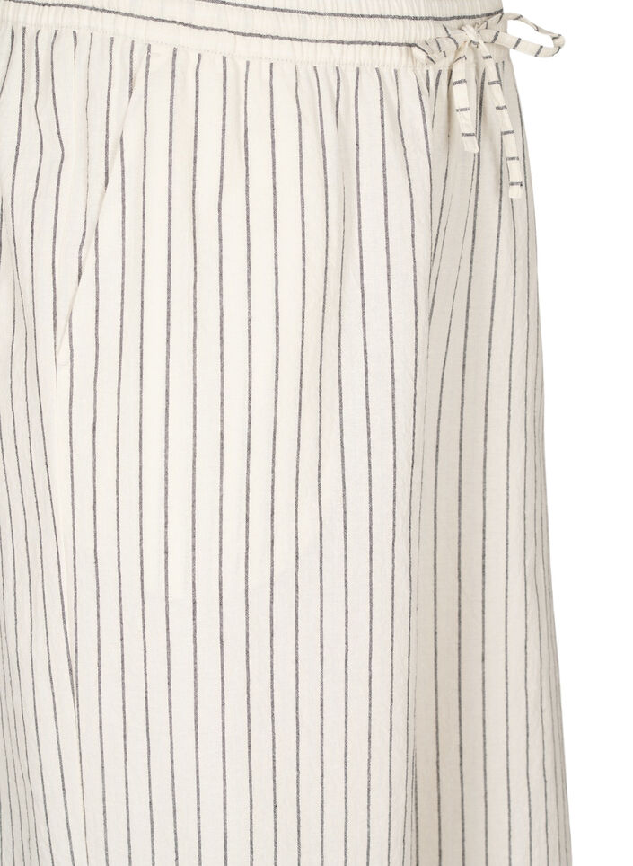 L&oslash;se bukser med h&oslash;j talje og lommer, Vanilla, Packshot image number 2