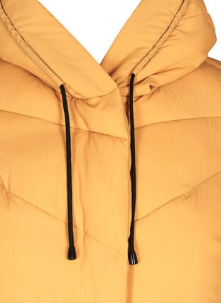 Vindtæt jakke med hætte og lommer, Spruce Yellow, Packshot image number 2