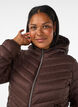 Letv&aelig;gts jakke med h&aelig;tte, Brun, Model image number 3