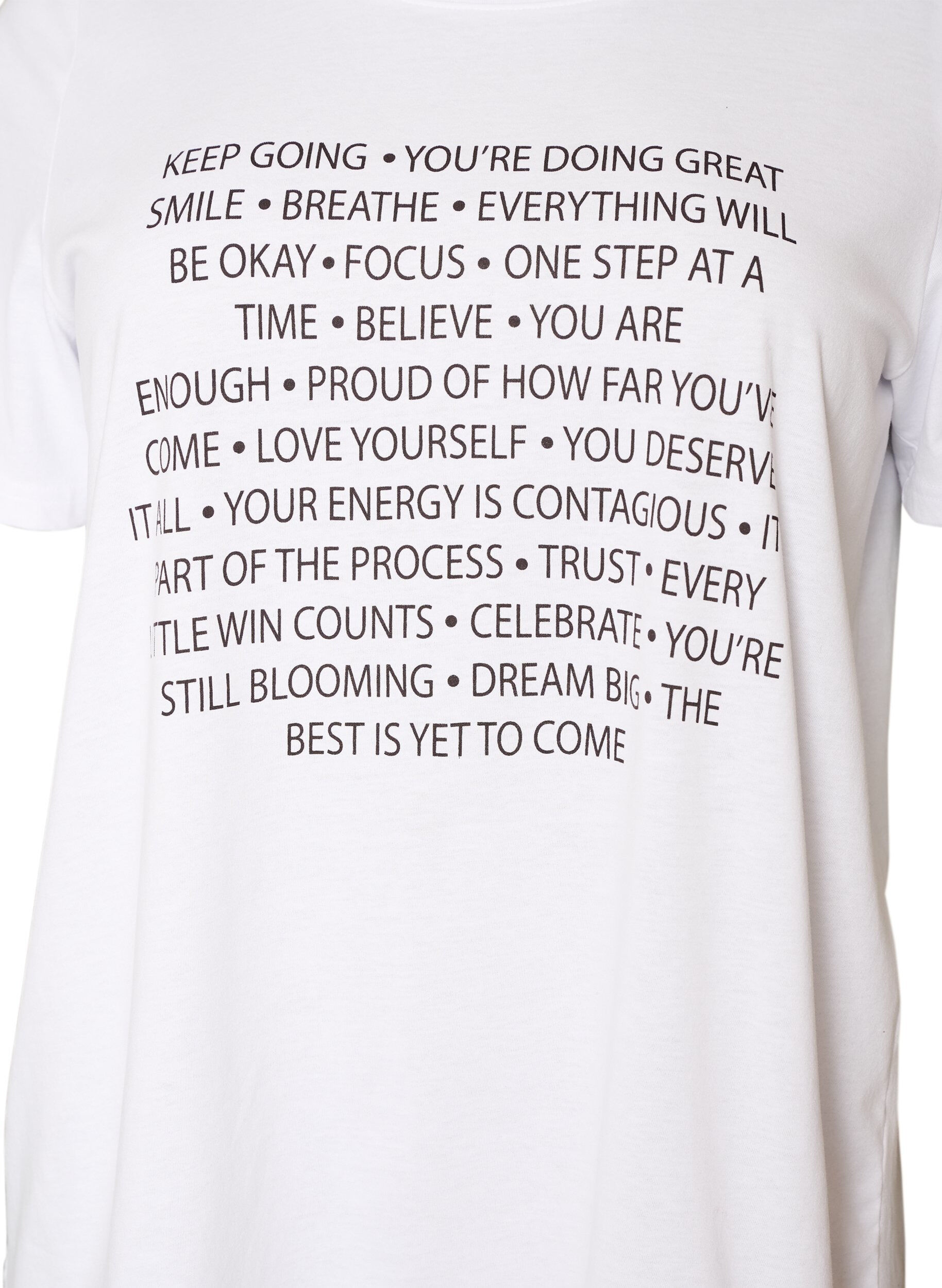 ZizziT-shirt med motiv, Hvid, Packshot image number 2