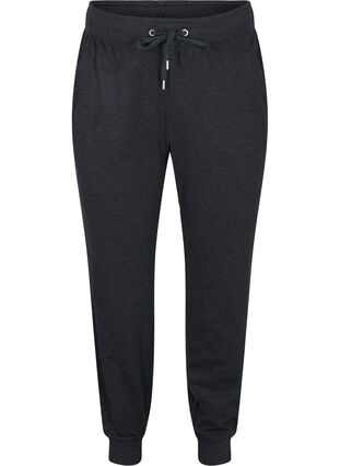 Løse sweatpants med lommer, Black, Packshot image number 0