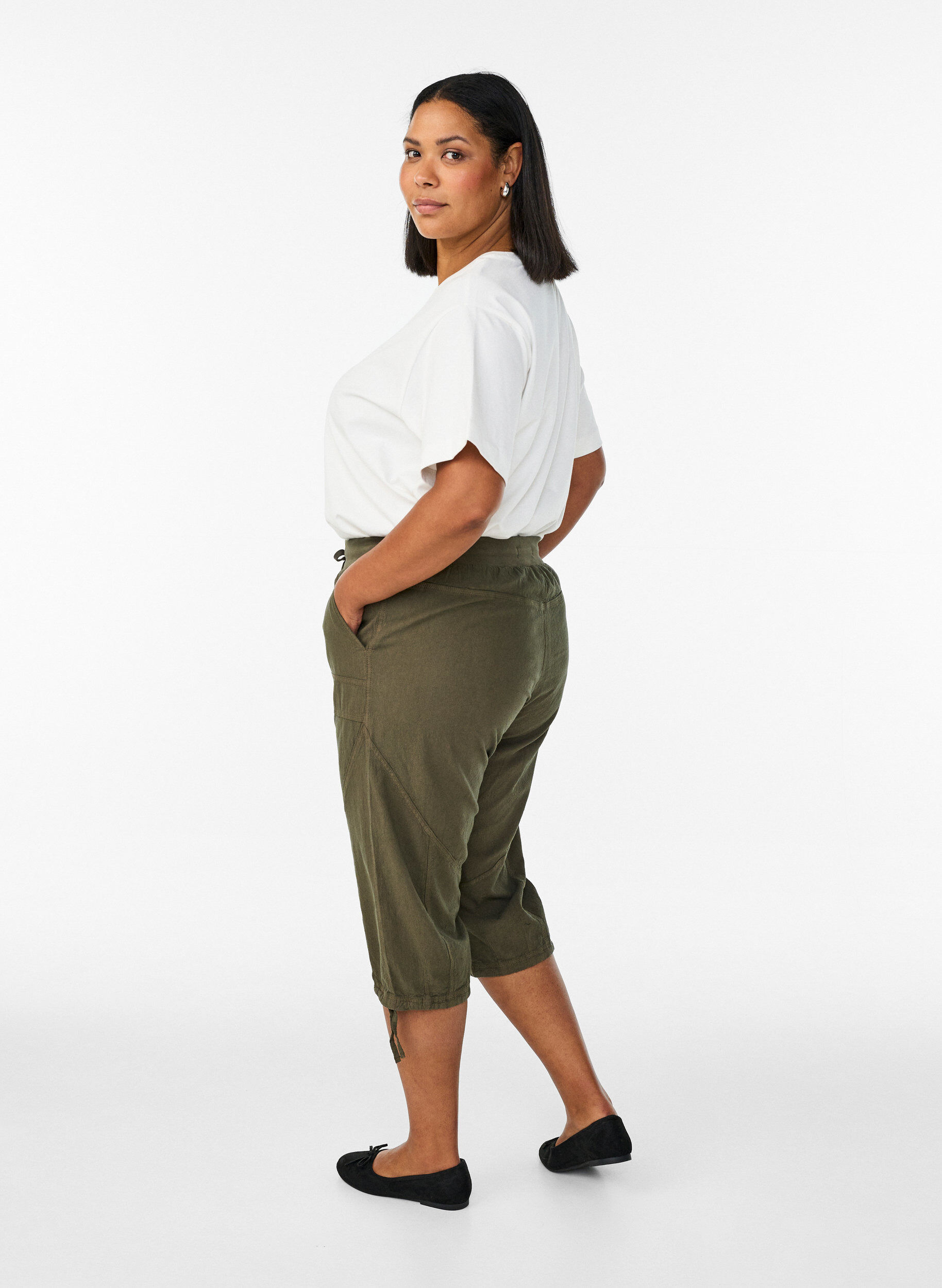 ZizziKnickers i bomuld, Gr&oslash;n, Model image number 1