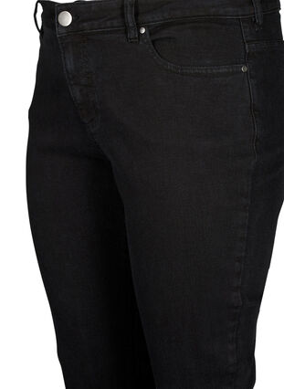 Emily jeans med normal talje og slim fit, Black, Packshot image number 2