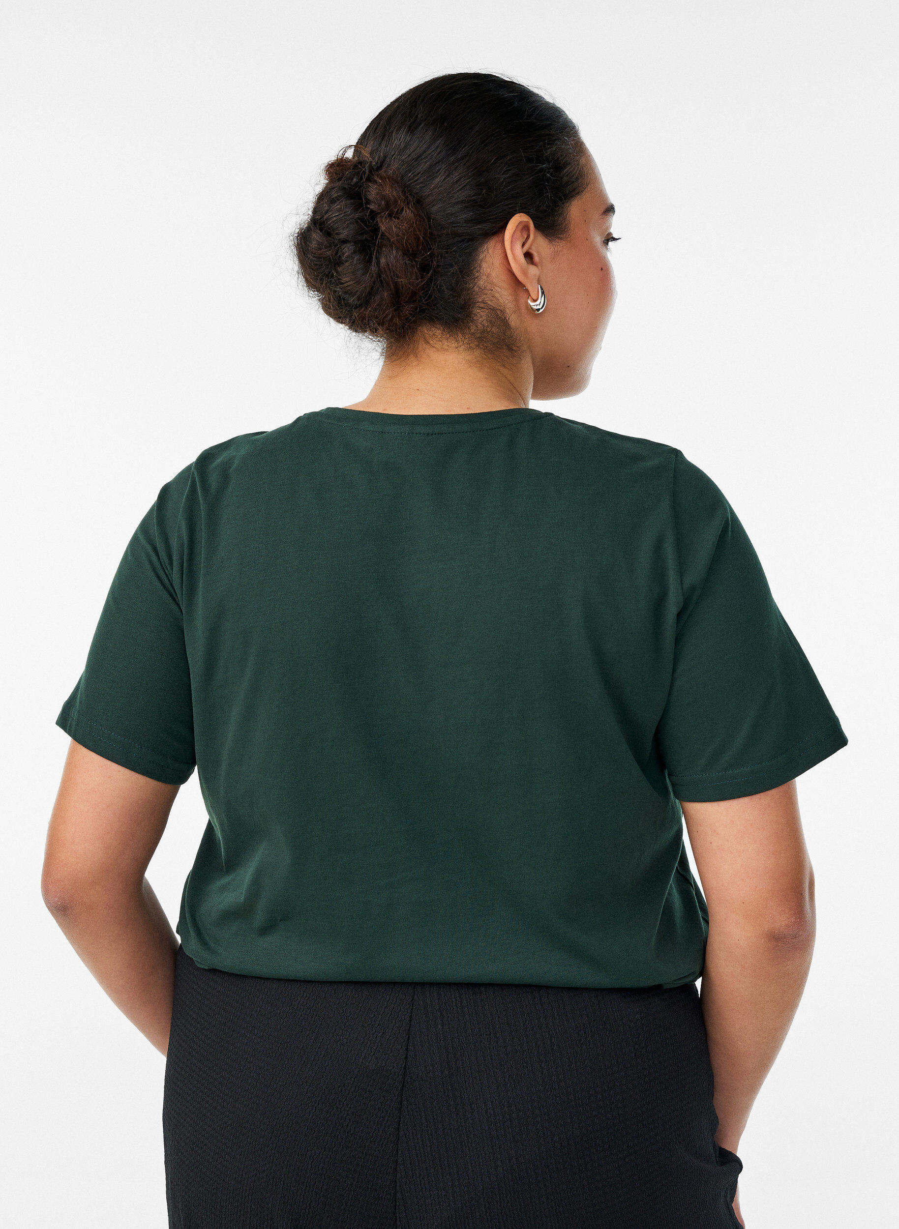 ZizziT-shirt med motiv, Gr&oslash;n, Model image number 2