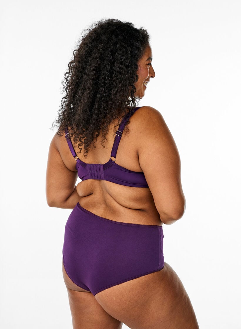 7-pak hipster trusse med regulær talje, Lilla, Model image number 1