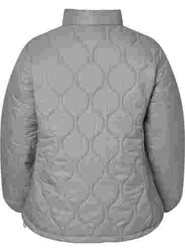 Quiltet jakke med lynlås og lommer , Moon Rock, Packshot image number 1