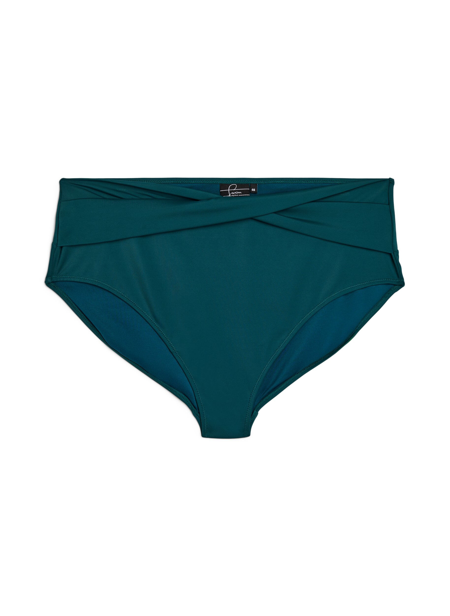 Zizzi Bikini trusse med wrapdetalje, Gr&oslash;n, Packshot image number 0