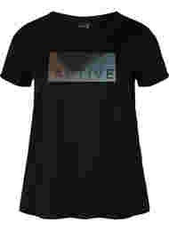 Trænings t-shirt med print, Black Citadel