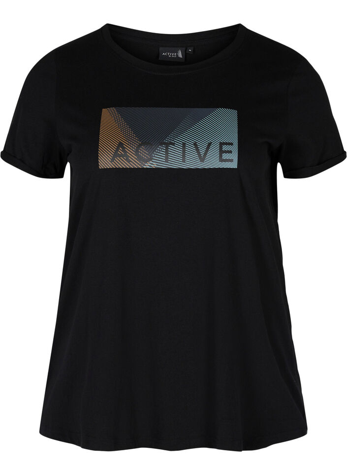 Trænings t-shirt med print, Black Citadel, Packshot image number 0